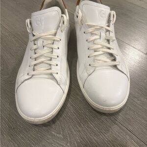 Cole Haan White Leather Sneakers‎